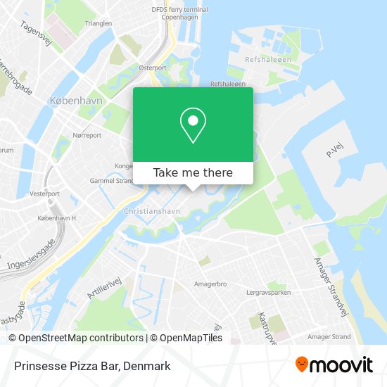 Prinsesse Pizza Bar map