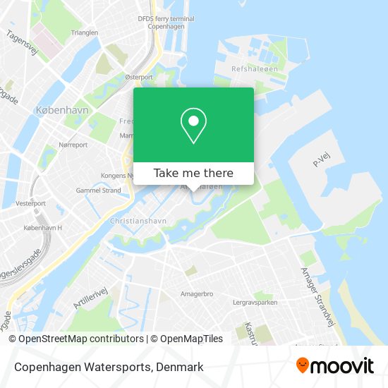 Copenhagen Watersports map