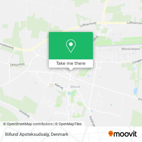 Billund Apoteksudsalg map