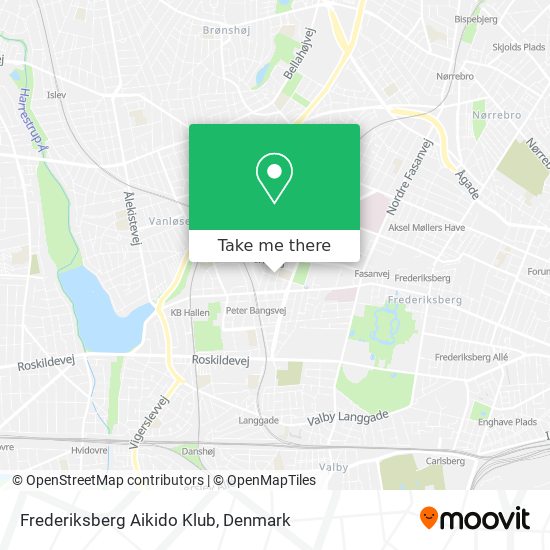 Frederiksberg Aikido Klub map