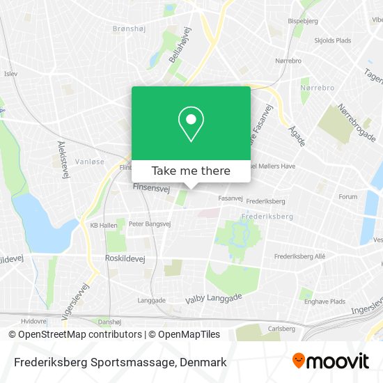 Frederiksberg Sportsmassage map