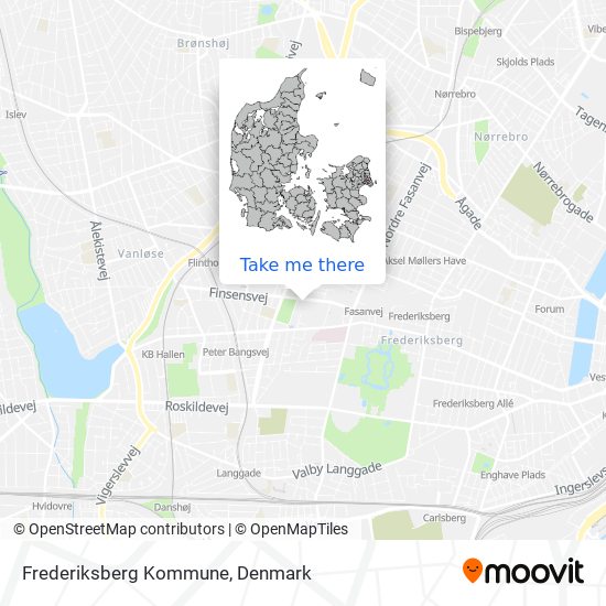 Frederiksberg Kommune map