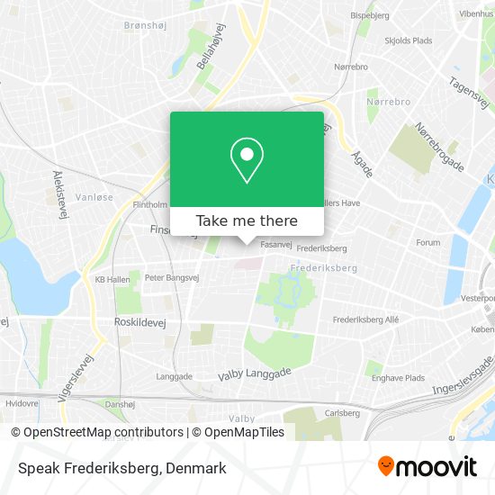 Speak Frederiksberg map
