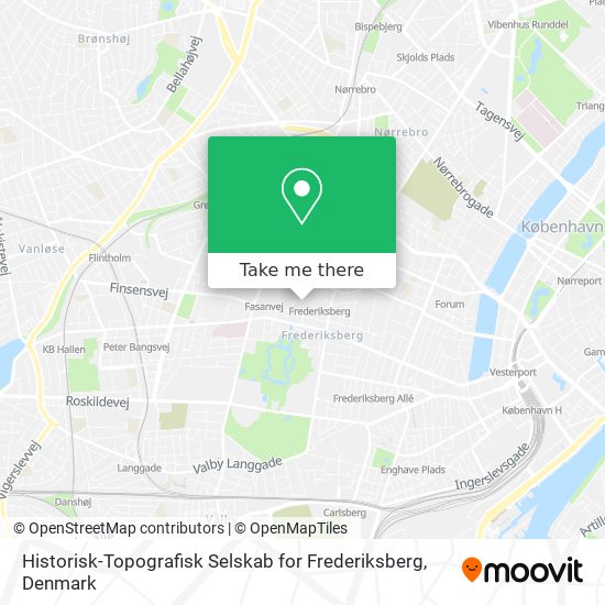 Historisk-Topografisk Selskab for Frederiksberg map