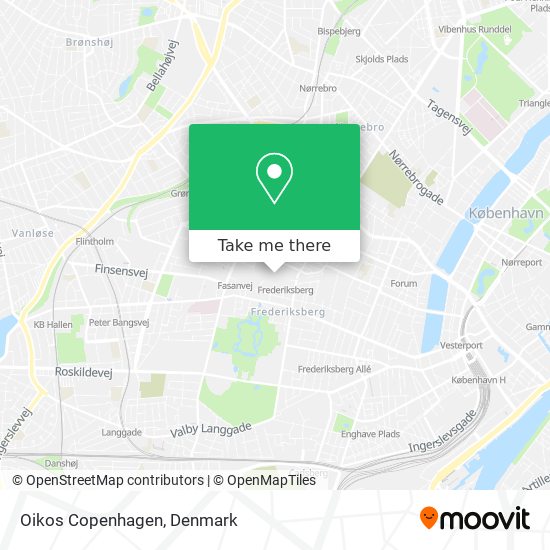 Oikos Copenhagen map