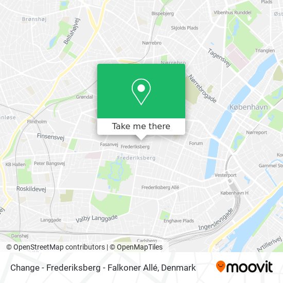 Change - Frederiksberg - Falkoner Allé map