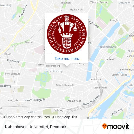 Københavns Universitet map