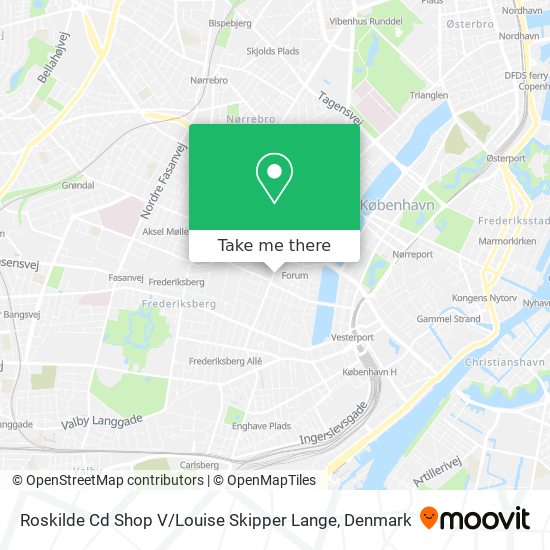 Roskilde Cd Shop V / Louise Skipper Lange map