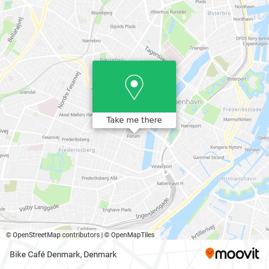 Bike Café Denmark map