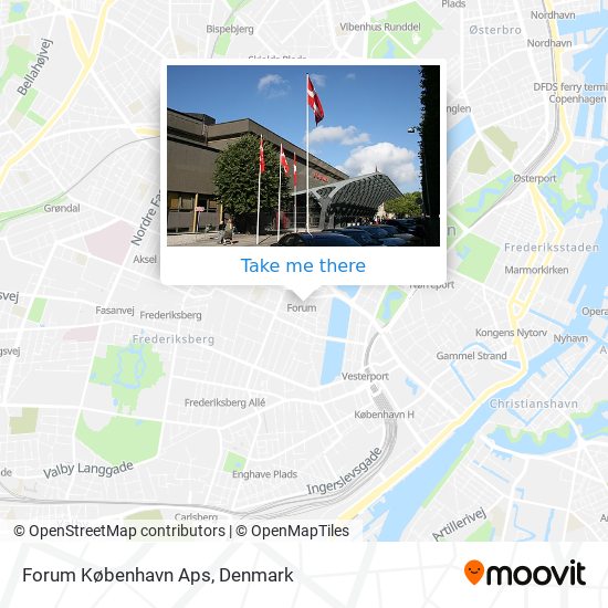 Forum København Aps map