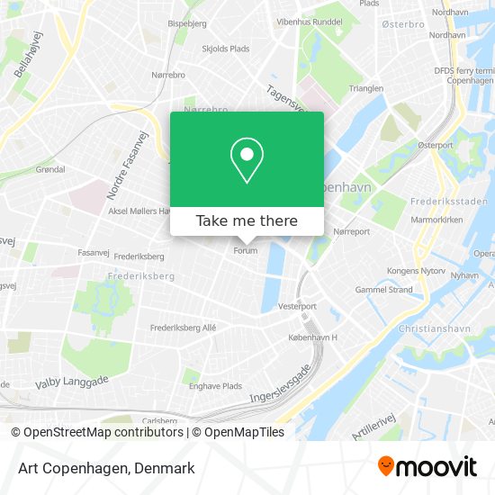 Art Copenhagen map