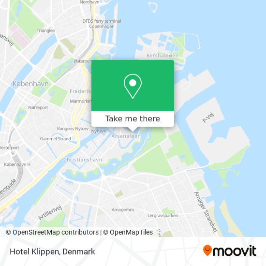 Hotel Klippen map