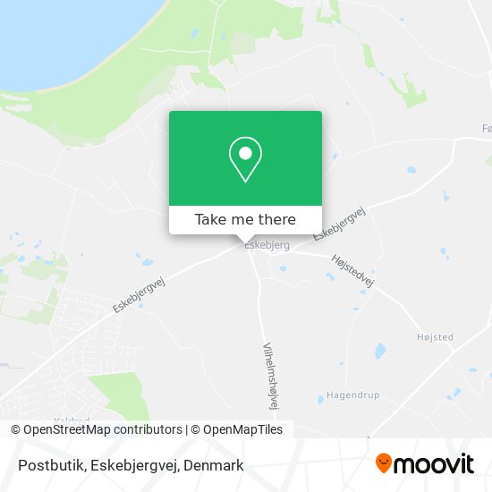 Postbutik, Eskebjergvej map