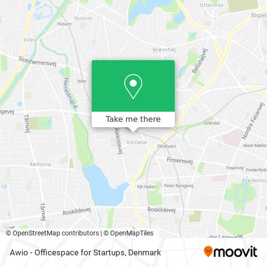 Awio - Officespace for Startups map
