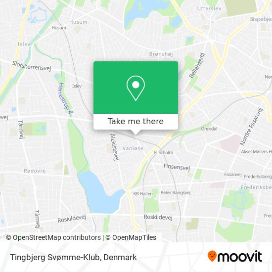 Tingbjerg Svømme-Klub map