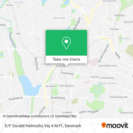 E / F Osvald Helmuths Vej 4 M.Fl. map