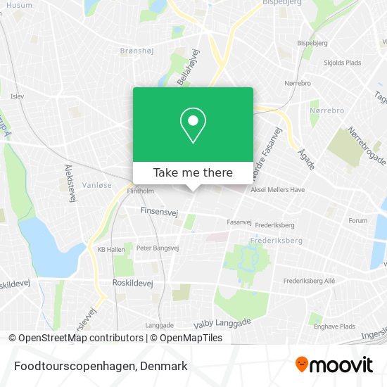 Foodtourscopenhagen map