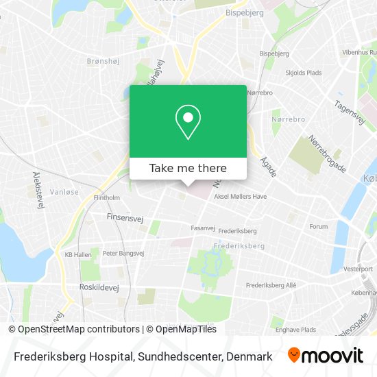 Frederiksberg Hospital, Sundhedscenter map