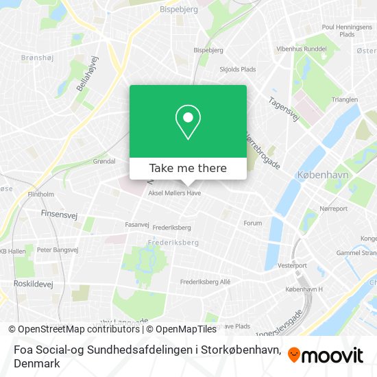 Foa Social-og Sundhedsafdelingen i Storkøbenhavn map