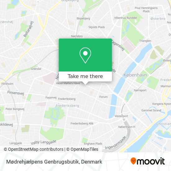 Mødrehjælpens Genbrugsbutik map