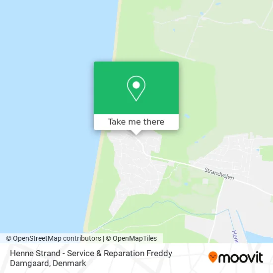 Henne Strand - Service & Reparation Freddy Damgaard map