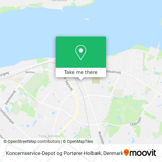 Koncernservice-Depot og Portører-Holbæk map