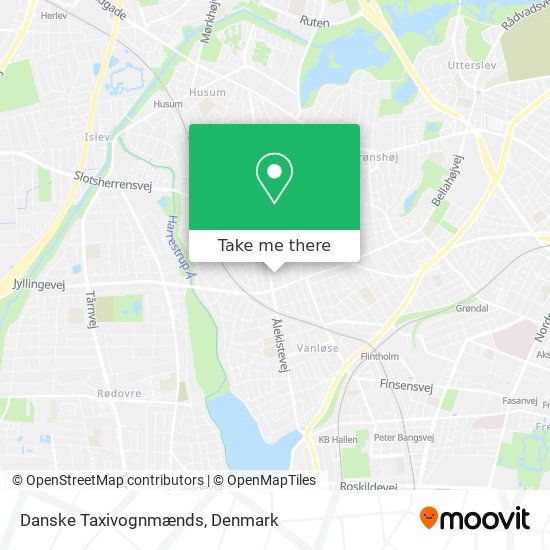 Danske Taxivognmænds map