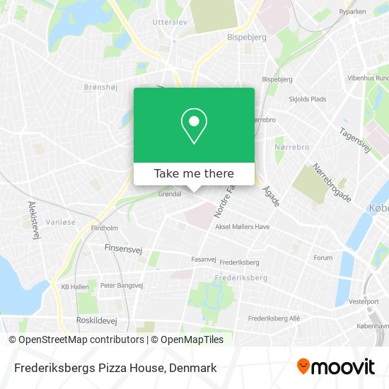 Frederiksbergs Pizza House map