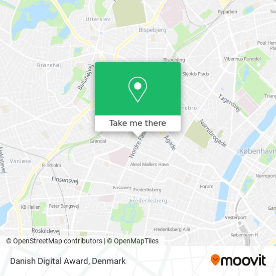 Danish Digital Award map