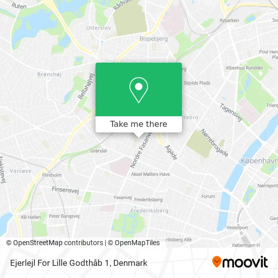 Ejerlejl For Lille Godthåb 1 map