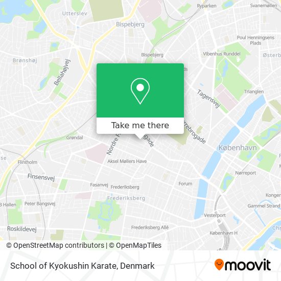 School of Kyokushin Karate map