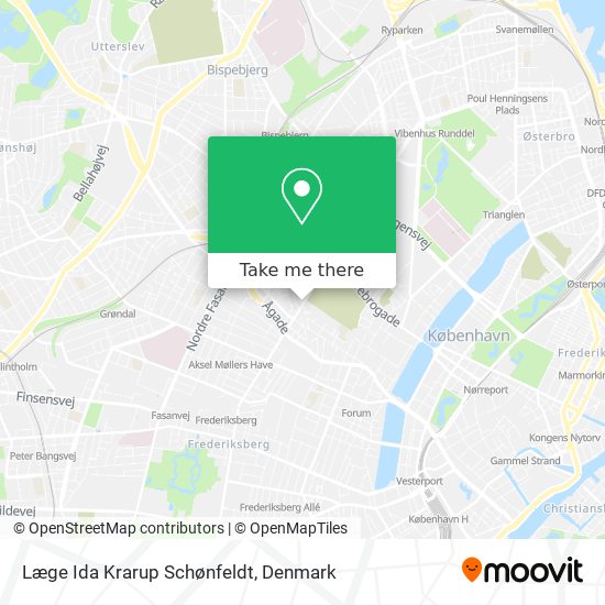 Læge Ida Krarup Schønfeldt map