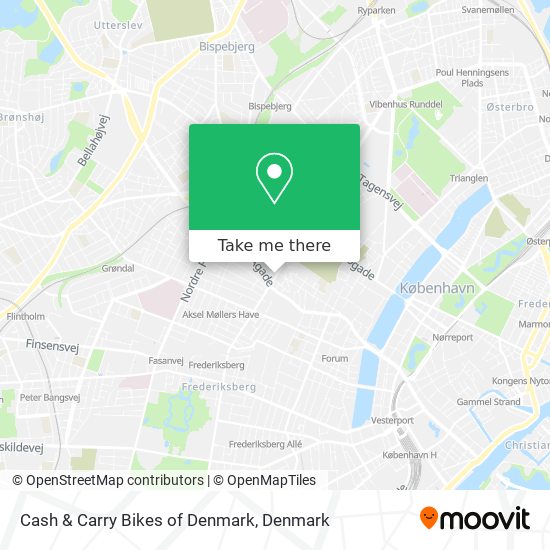 Cash & Carry Bikes of Denmark map