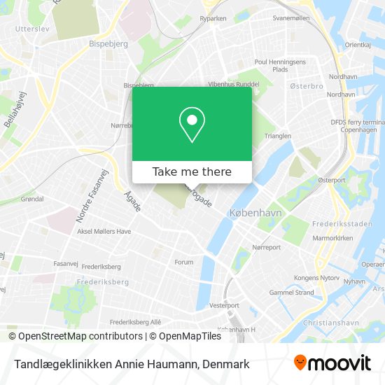 Tandlægeklinikken Annie Haumann map