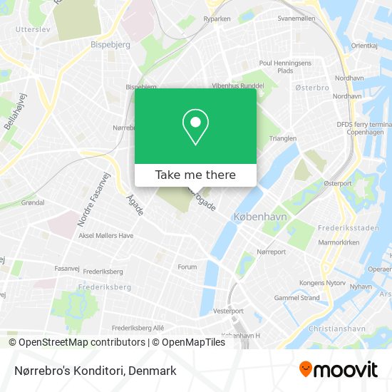 Nørrebro's Konditori map