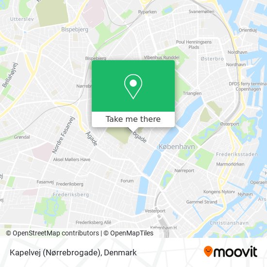 Kapelvej (Nørrebrogade) map