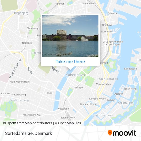 Sortedams Sø map