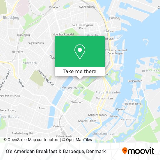 O's American Breakfast & Barbeque map