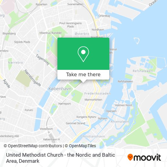 United Methodist Church - the Nordic and Baltic Area map