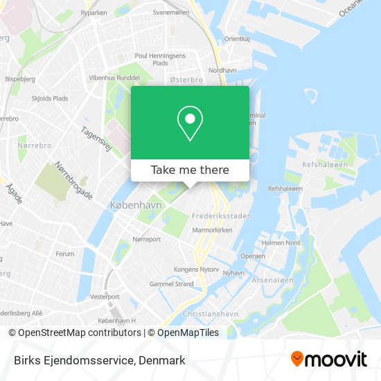 Birks Ejendomsservice map