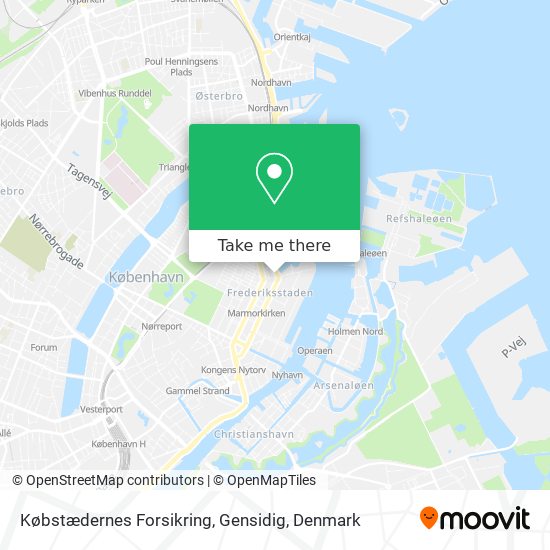 Købstædernes Forsikring, Gensidig map