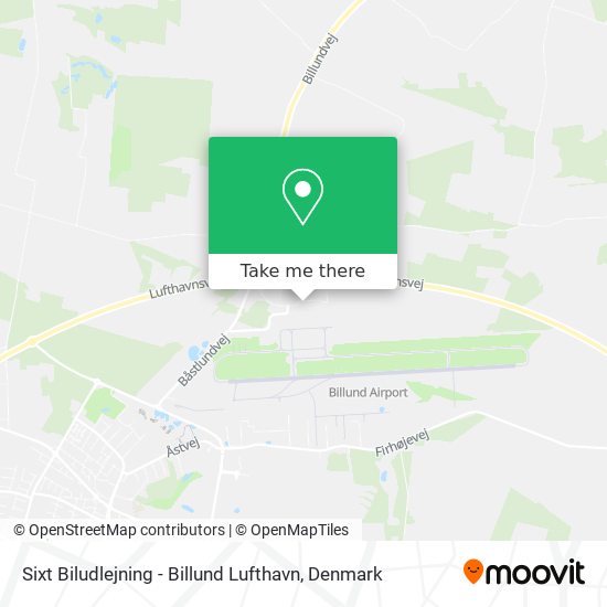 Sixt Biludlejning - Billund Lufthavn map