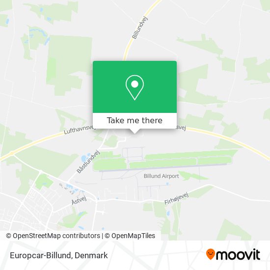 Europcar-Billund map