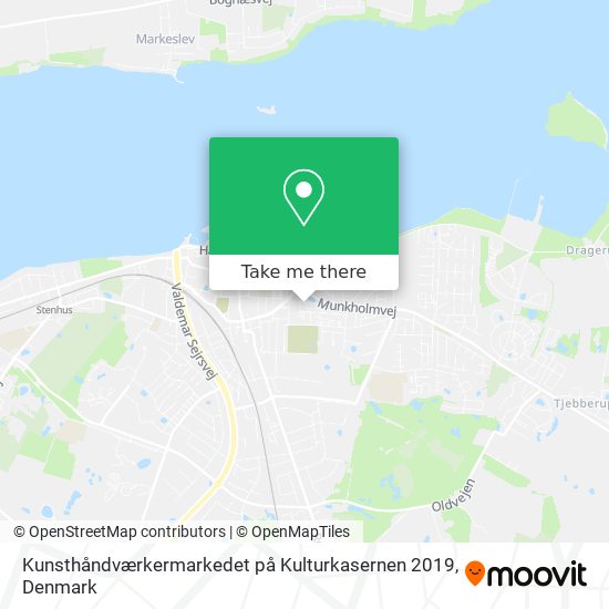 Kunsthåndværkermarkedet på Kulturkasernen 2019 map