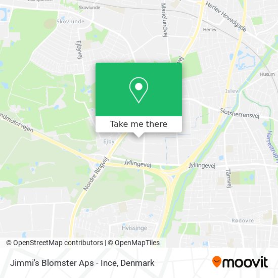 Jimmi's Blomster Aps - Ince map