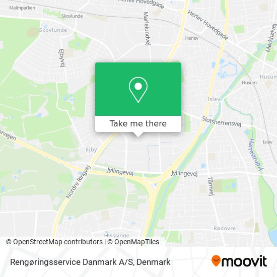 Rengøringsservice Danmark A/S map