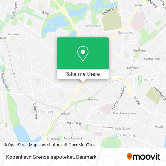 København Grøndalsapoteket map