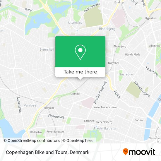 Copenhagen Bike and Tours map