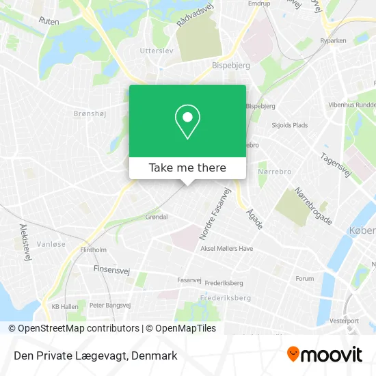 Den Private Lægevagt map