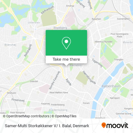 Samer-Multi Storkøkkener V/ I. Balal map